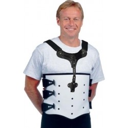 Ortholand Νάρθηκας Κορμού T-Air Back για Ανδρικό σε Λευκό Χρώμα